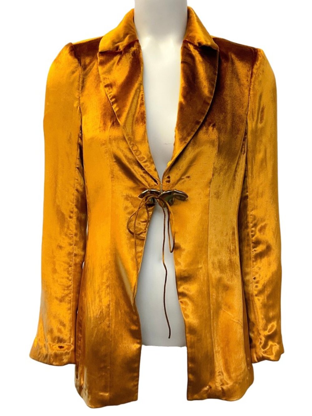 Cult Gaia Gold Velvet Bilba Blazer